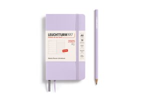 LEUCHTTURM WEEKLY PLANNER 2025 & NB A6 SC 12 MONTHS LILAC 370761